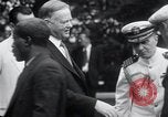 Image of war veterans greet Hoover Washington DC USA, 1932, second 13 stock footage video 65675029426