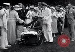 Image of war veterans greet Hoover Washington DC USA, 1932, second 17 stock footage video 65675029426