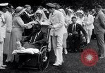 Image of war veterans greet Hoover Washington DC USA, 1932, second 19 stock footage video 65675029426