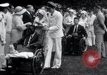 Image of war veterans greet Hoover Washington DC USA, 1932, second 20 stock footage video 65675029426