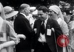 Image of war veterans greet Hoover Washington DC USA, 1932, second 22 stock footage video 65675029426
