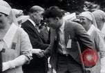 Image of war veterans greet Hoover Washington DC USA, 1932, second 25 stock footage video 65675029426