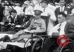 Image of war veterans greet Hoover Washington DC USA, 1932, second 27 stock footage video 65675029426