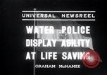 Standbild Wasser Polizei Wien Österreich, 1936, aus Sekunde 3 historischem Filmmaterial Videoclip 65675029432