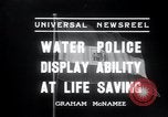 Standbild Wasser Polizei Wien Österreich, 1936, aus Sekunde 9 historischem Filmmaterial Videoclip 65675029432