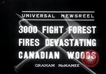 Standbild Forest Fire Secord Township Ontario Kanada, 1936, aus Sekunde 7 historischem Filmmaterial Videoclip 65675029433