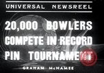 Immagine di Bowling New York United States USA, 1937, secondo 1 filmato di repertorio 65675029443