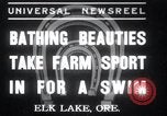Image of horseshoe pitching Oregon United States USA, 1937, second 1 stock footage video 65675029461