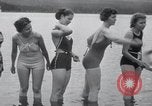 Image of horseshoe pitching Oregon United States USA, 1937, second 28 stock footage video 65675029461