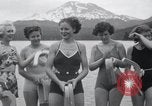 Image of horseshoe pitching Oregon United States USA, 1937, second 33 stock footage video 65675029461