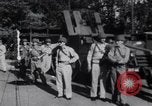 Standbild Arkansas National Guard unter Faubus blockieren Schule Integration Little Rock Arkansas USA, 1957, aus Sekunde 47 historischem Filmmaterial Videoclip 65675029477