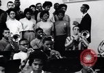 Image of African American youth orchestra and chorus Arkansas United States USA, 1968, second 9 stock footage video 65675029499