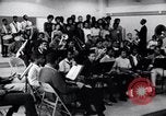 Image of African American youth orchestra and chorus Arkansas United States USA, 1968, second 23 stock footage video 65675029499