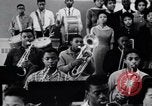 Image of African American youth orchestra and chorus Arkansas United States USA, 1968, second 38 stock footage video 65675029499