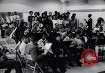 Image of African American youth orchestra and chorus Arkansas United States USA, 1968, second 62 stock footage video 65675029499