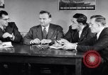 Image of British and American working men on exchange visit to America United States USA, 1944, second 29 stock footage video 65675029523