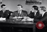 Image of British and American working men on exchange visit to America United States USA, 1944, second 31 stock footage video 65675029523