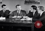 Image of British and American working men on exchange visit to America United States USA, 1944, second 32 stock footage video 65675029523