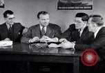 Image of British and American working men on exchange visit to America United States USA, 1944, second 33 stock footage video 65675029523