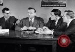 Image of British and American working men on exchange visit to America United States USA, 1944, second 34 stock footage video 65675029523