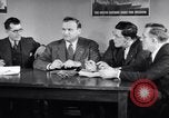 Image of British and American working men on exchange visit to America United States USA, 1944, second 35 stock footage video 65675029523