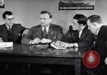 Image of British and American working men on exchange visit to America United States USA, 1944, second 37 stock footage video 65675029523
