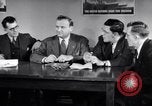 Image of British and American working men on exchange visit to America United States USA, 1944, second 46 stock footage video 65675029523