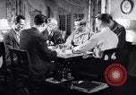 Image of British and American factory counterpart workers on international exchange visit to the United States Los Angeles California USA, 1944, second 8 stock footage video 65675029527
