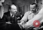 Image of British and American factory counterpart workers on international exchange visit to the United States Los Angeles California USA, 1944, second 9 stock footage video 65675029527