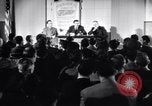 Image of British and American factory counterpart workers on international exchange visit to the United States Los Angeles California USA, 1944, second 27 stock footage video 65675029527