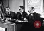Image of British and American factory counterpart workers on international exchange visit to the United States Los Angeles California USA, 1944, second 47 stock footage video 65675029527