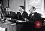 Image of British and American factory counterpart workers on international exchange visit to the United States Los Angeles California USA, 1944, second 48 stock footage video 65675029527