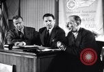 Image of British and American factory counterpart workers on international exchange visit to the United States Los Angeles California USA, 1944, second 49 stock footage video 65675029527
