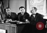 Image of British and American factory counterpart workers on international exchange visit to the United States Los Angeles California USA, 1944, second 53 stock footage video 65675029527