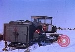 Image of landing vehicle tracked Antarctica, 1950, second 57 stock footage video 65675029548