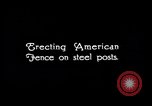 Image of woven wire fences United States USA, 1924, second 38 stock footage video 65675029556