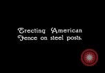 Image of woven wire fences United States USA, 1924, second 41 stock footage video 65675029556