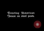 Image of woven wire fences United States USA, 1924, second 42 stock footage video 65675029556