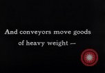 Image of conveyor belts United States USA, 1931, second 36 stock footage video 65675029566