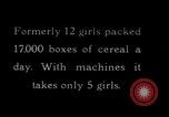 Image of wrapping cereal boxes United States USA, 1931, second 1 stock footage video 65675029572
