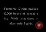 Image of wrapping cereal boxes United States USA, 1931, second 10 stock footage video 65675029572
