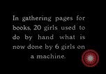 Image of gather book pages United States USA, 1931, second 4 stock footage video 65675029575