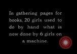 Image of gather book pages United States USA, 1931, second 7 stock footage video 65675029575