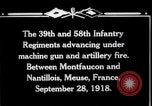 Image American 39e et 58e Régiments d'infanterie Meuse France, 1918, de la seconde 39 séquences d'archives historiques vidéo 65675029580