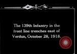 Image of American 139th Infantry troops Verdun France, 1918, second 1 stock footage video 65675029586
