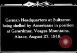 Immagine di American fuoco d'artiglieria Alsazia Germania, 1918, secondo 5 filmato di repertorio 65675029595