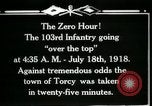 Immagine di American 103 Fanteria Torcy Francia, 1918, secondo 3 filmato di repertorio 65675029596