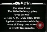 Immagine di American 103 Fanteria Torcy Francia, 1918, secondo 15 filmato di repertorio 65675029596