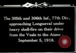 Standbild 305th und 306 Infanterie Longueval Frankreich, 1918, aus Sekunde 3 historischem Filmmaterial Videoclip 65675029597