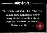 Standbild 305th und 306 Infanterie Longueval Frankreich, 1918, aus Sekunde 7 historischem Filmmaterial Videoclip 65675029597